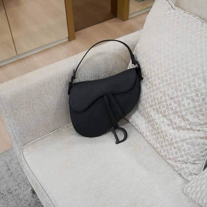 Dior Saddle Medium Black Ultramatte Calfskin Strap 2019 GARANSI 100% AUTHENTIC