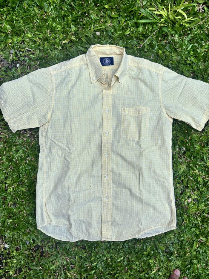 J.Press Button Down Seersucker Plaid Shirt