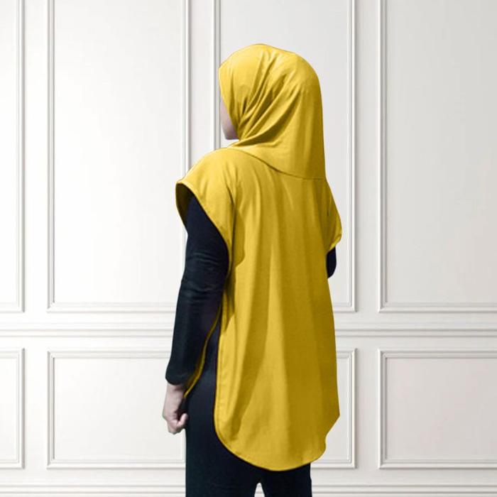 Hijab sport model rompi/ jilbab olah raga rompi/ Jilbab olah raga syar'i