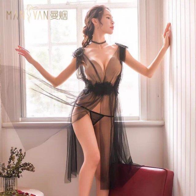 PREMIUM ! Lingerie Seksi Murah Panjang Lingeri Sexi Sexy Transparan