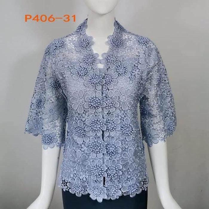 Atasan brokat pink butik terbaru Baju brokat premium