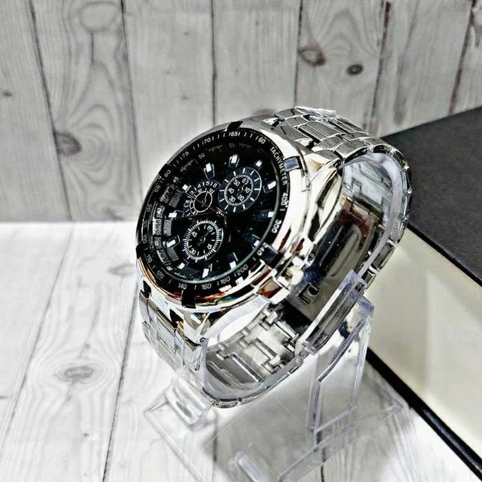 Jam Tangan Pria Sporty Rantai Terlaris Keren Cowo Terbaru - Watches Elegan, Analog, Baterai, Kw Supe