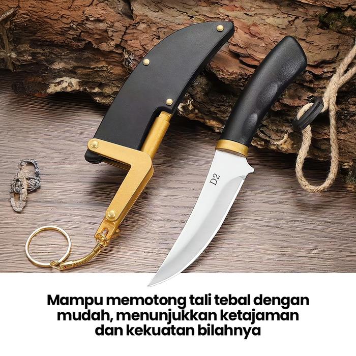 Pisau Outdoor Pisau Daging Pegangan Kekerasan Tinggi Pisau Buah Presisi Portabel Outdoor Pisau Dagin