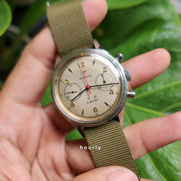 Jam Tangan Seagull 1963 Manual Mechanical Aviation Chronograph