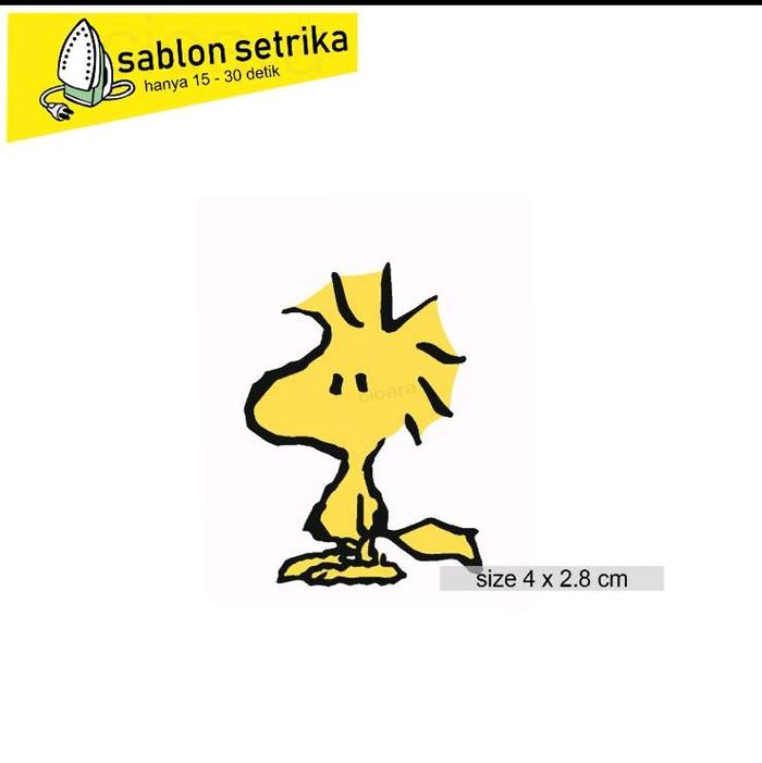Stiker Sablon DTF Snoopy Bird