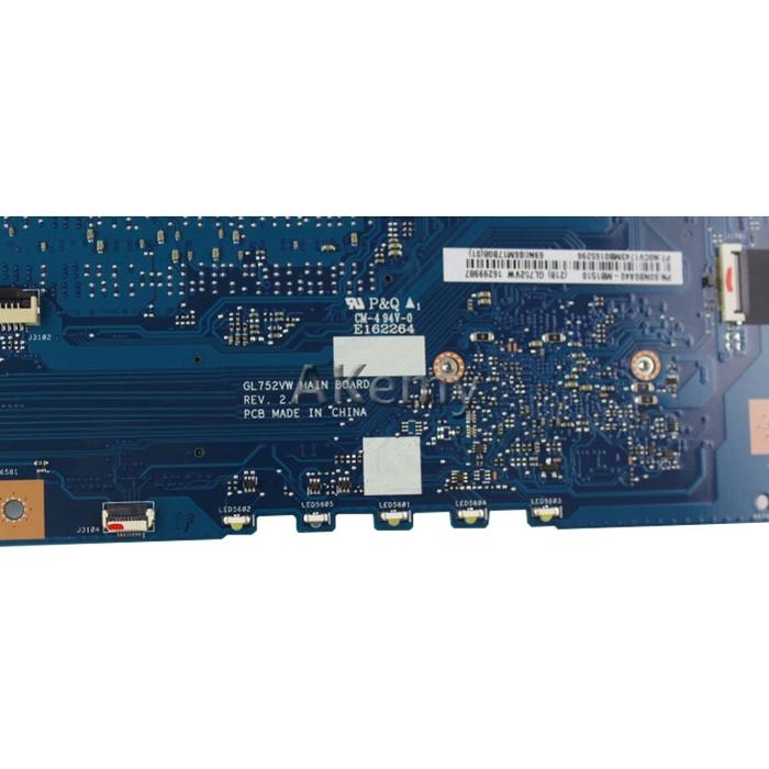 GL752VW Motherboard Laptop I7-6700HQ CPU GTX960M GPU untuk ASUS