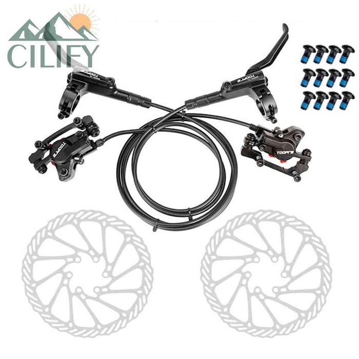 Cilify TOOPRE Set Rem Hidrolik Depanbelakang Sepeda Gunung MTB