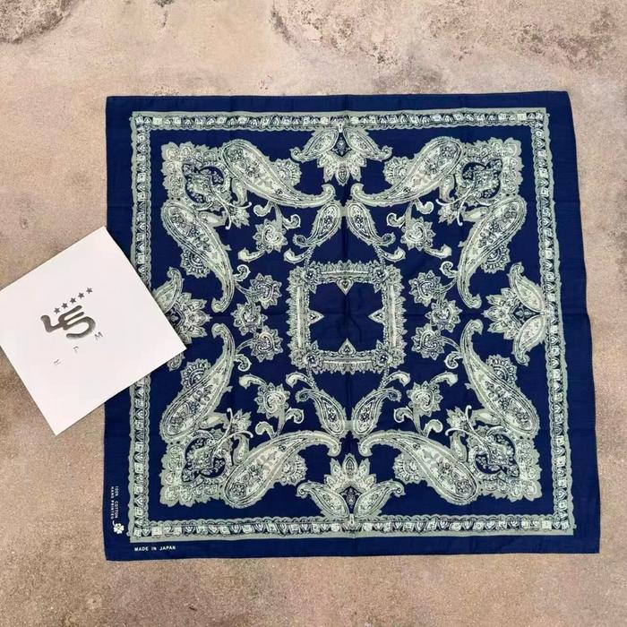 45R Indigo Paisley Bandana 45rpm Japan