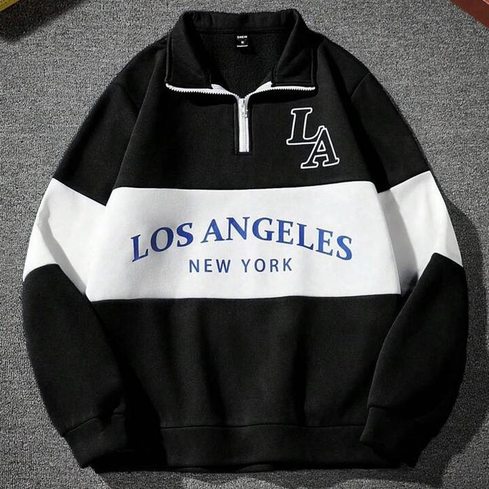 Sweater Half Zip Bigsize Jumbo Oversize Size S-XXXXXXL (6XL) Sweater Konbinasi Warna Half Zipper Bah