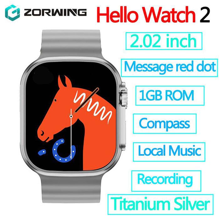Hello Watch 2 Smart Watch 2.02 Inch H11 Ultra Upgrade Men Series 8