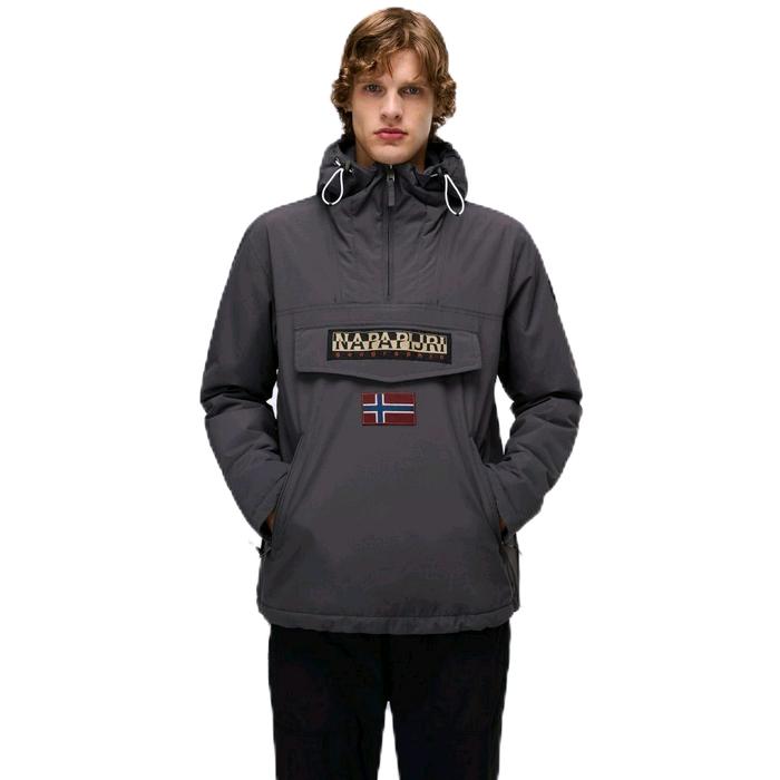 NAPAPIJRI RAINFOREST WINTER POCKET 2 JACKET DARK GREY SOLID Pria Jaket Tebal