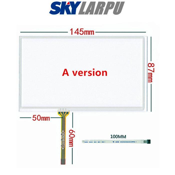 6.0 "Inch 145*87Mm 4 Layar Sentuh Resistif Panel untuk 145Mm * 87Mm