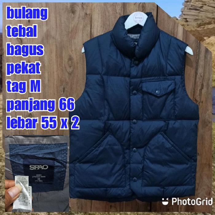 rompi vest gunung outdoor puffer gelembung winter salju bulang bulu angsa fashion outer spao