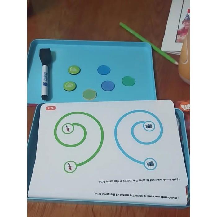 saalin finger maze left right brain exercises mainan edukasi anak