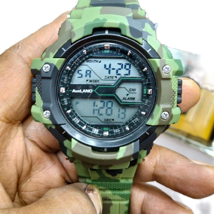 Jam Digital AUXland Original Asli Tahan Air.Wate tangan water resistant
