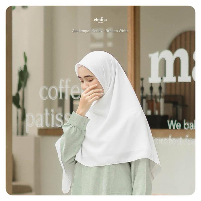 elmina segi empat maudy 140 cm hijab premium terbaru 2024 kerudung daily wolly crepe polos elegan sy