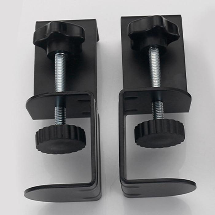 2Pcs/Set Bracket Jepit Underdesk Keyboard Tray Clamp Desk Extension Tempat Keyboard Bawah Meja Gantu