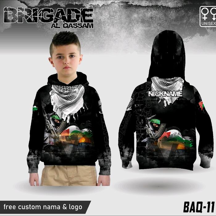 hoodie jersey brigade al qassam hoodie kaos jersey al qassam hoodie baju al qassam free custom Nyama