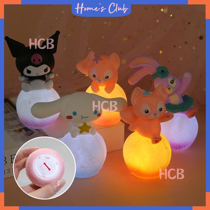 Sanrio Lampu Malam Anime / 3D Lampu Led / Cake Lampu Hias 3D Topper