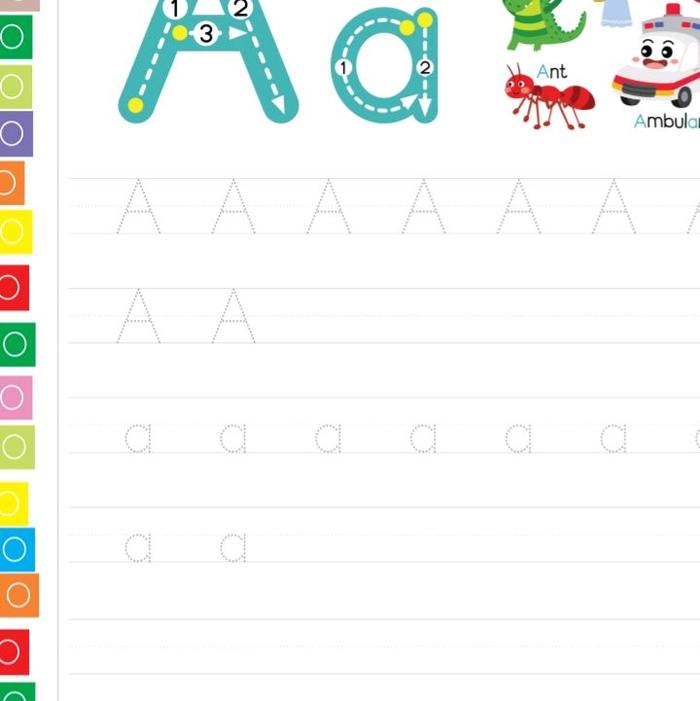 worksheet anak untuk umur 2-3tahun