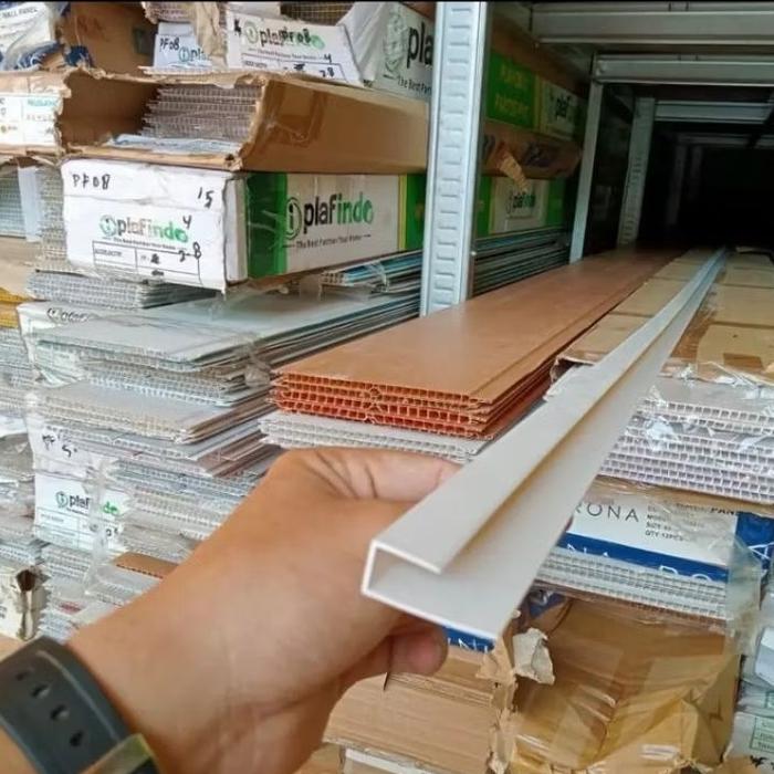 List Perapian, List Tutup, List Drop PVC Polos 4M