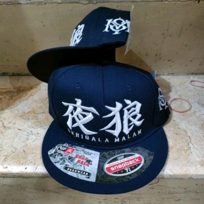 [ID.008] (S1) - Topi Snapback Distro Bordir Tebal You&me Official Store SRGL Malam Original branded 