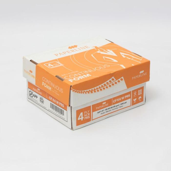 [ DUS ] Kertas Komputer Continuous Form 4 Ply 9,5 x 11 - Paperline CF K4 W PRS (Bagi 2) MURAH!