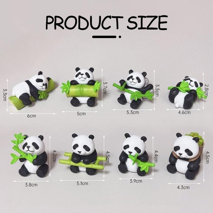 Magnet Tempelan Kulkas Panda 3D / Dekorasi Magnet Kulkas Bentuk Panda/ Magnet Kulkas Lucu Unik