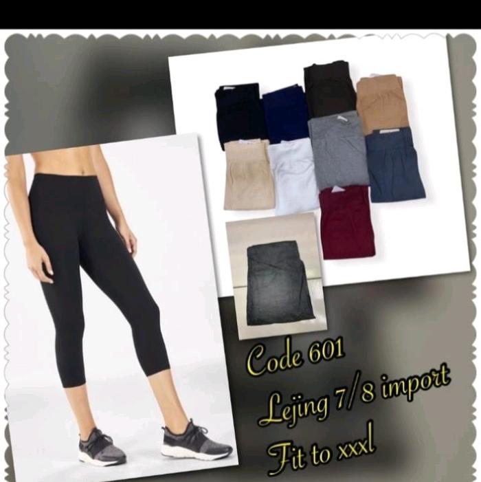 lejing 7/8  import dewasa standar, bahan kaos rajut lentur lembut, nyaman saat digunakan, cocok buat