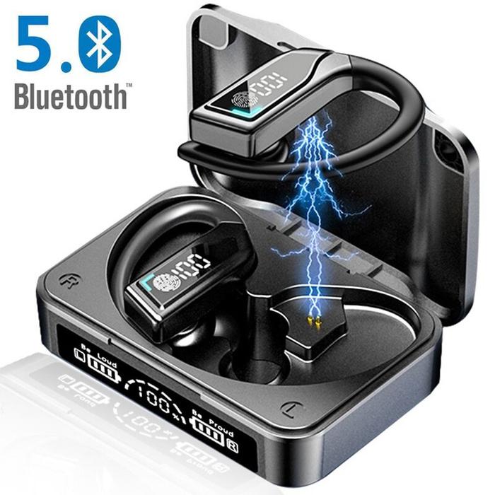 TWS 9D Headset Bluetooth Nirkabel Stereo CVC 8.0 Earphone Kait