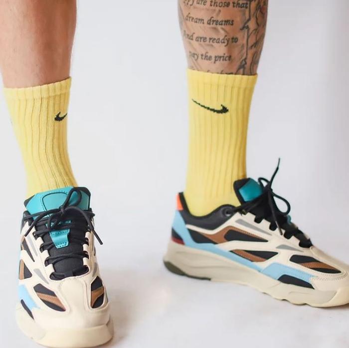 Sepatu Pria Zara Multipiece Sneakers Multicoloured Original