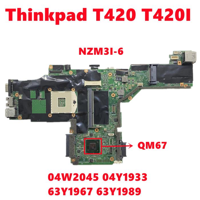 Lenovo ThinkPad T420 Motherboard - Intel QM67, DDR3, PCIe x16