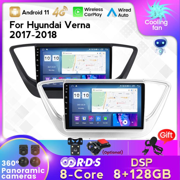 QLED 8GB 5G Wifi 2Din Android 11 Car Radio Multimedia Video Player