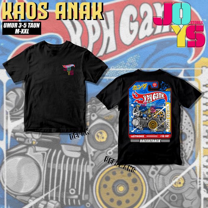V130 KAOS ANAK RACING KPH GANK - Kaos 4 Stroke - Kaos Sleep Engine - Baju Distro Motor Supra Karisma