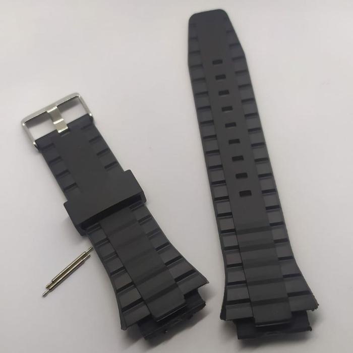tali jam tangan untuk  eiger ls-90 ls90 hitam rubber strap ls-90 ls90 murah original oem murah