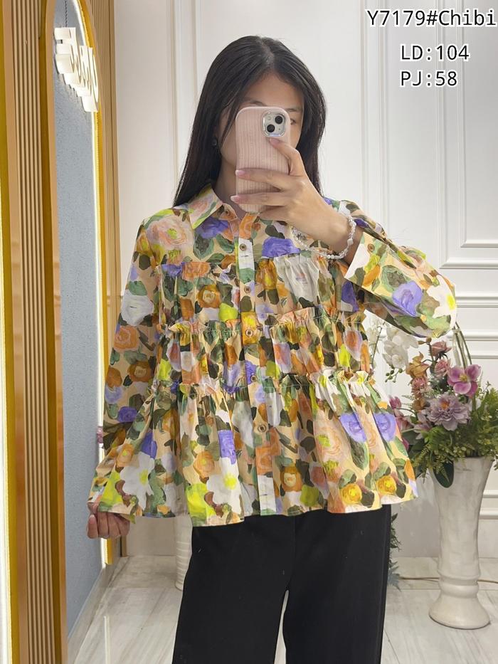 Floral Dream Blouse/Chibi Blossom Blouse/Fairy Garden Top/BUNGA