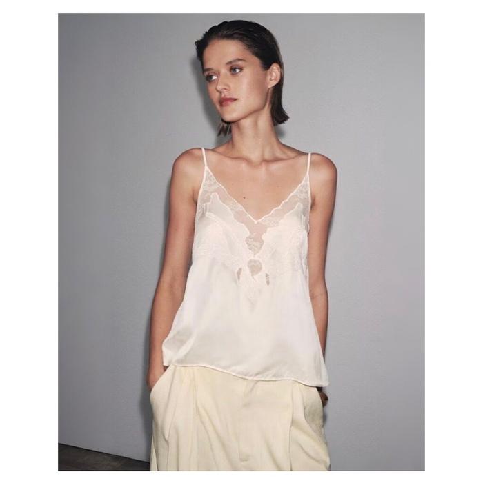 ￼WSJPG - (Black, Coffee, White) Embroidery Top