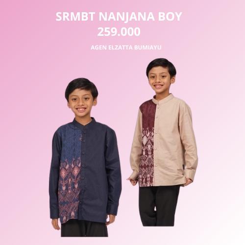 ELZATTA BAJU KOKO ANAK LAKI LAKI KATUN MOTIF SRMBT NANJANA BOY