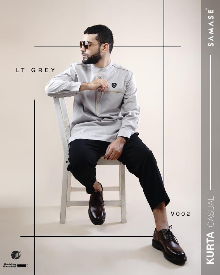 Samase Kurta Casual V002 Kurta Baju Muslim Pria Lengan Panjang Best Quality