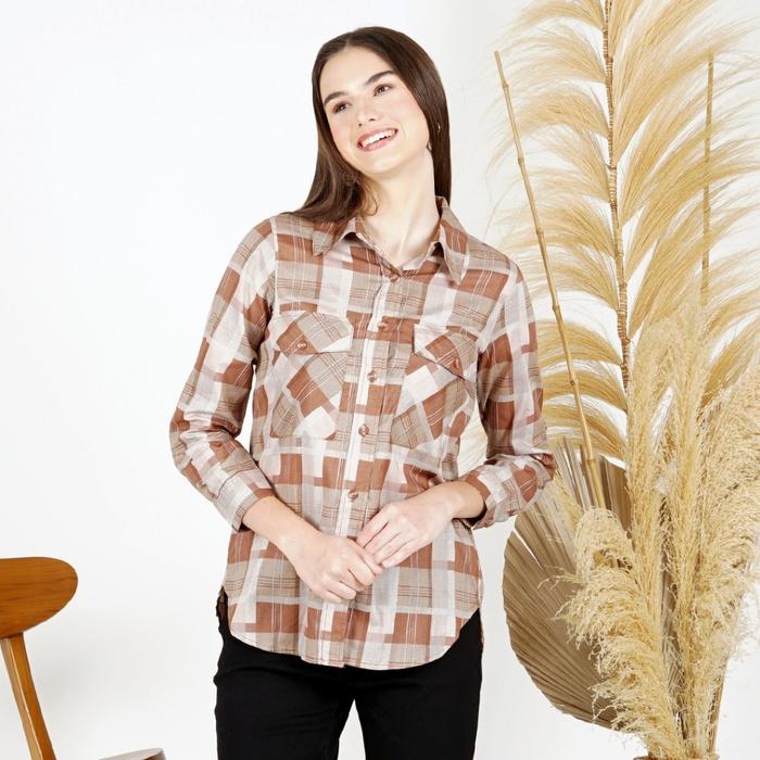 Novel Mice - Kemeja Choco Nara Plaids