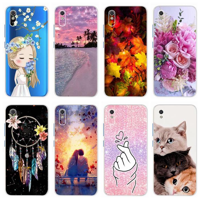 For Xiaomi Redmi 9A Case Redmi 9AT Soft Silicone 6.53'' Cute Painted
