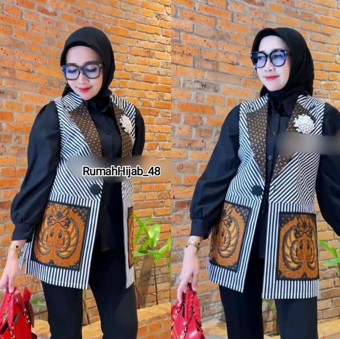 Outer Batik Motif Lurik - Outer Batik