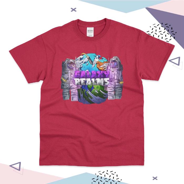 Kaos Anak Anak Logo Minecraft Galaxy Realms Baju Anak Pakaian Anak Anak Cowok & Cewek Fashion