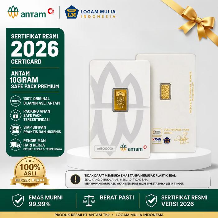 Emas Antam 10 Gram Emas Logam Mulia Antam 10 Gram LM Antam 10 Gram Logam Mulia 10 Gram - 2026