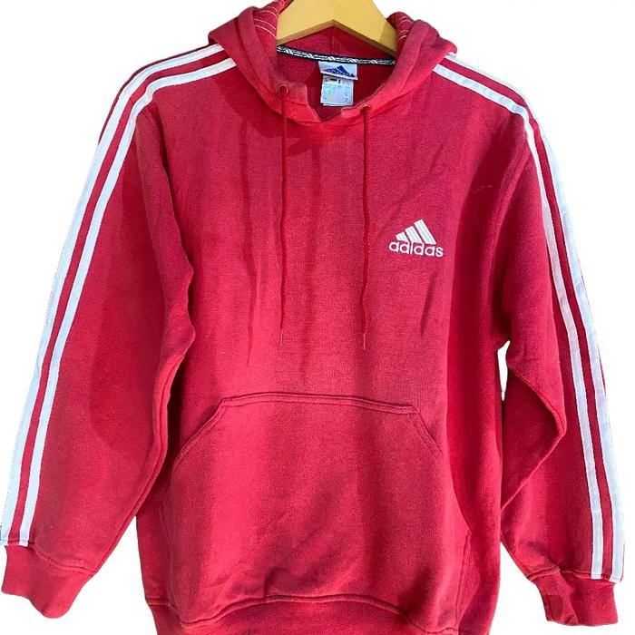 Hoodie Adidas size XL merah original Sweater Pria Unisex