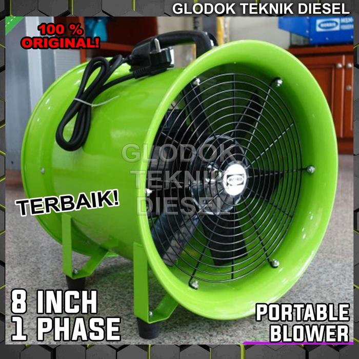 Mesin Portable Blower Ventilator 8 INCH EXHAUST 8" TERBAIK ORIGINAL