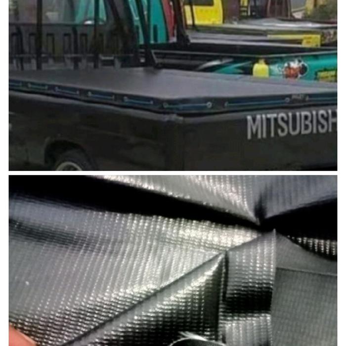 tutup bak mobil L 300 bahan terpalulin semikaret