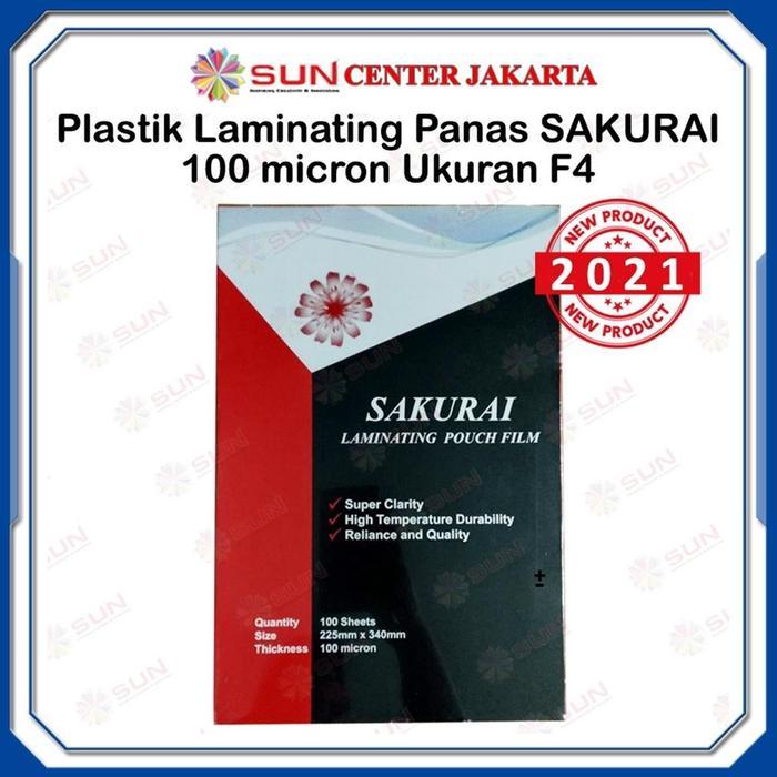 Plastik Laminating Sakurai F4 / GKTech F4/A4 Laminasi Panas Hot Laminating 100 mikron