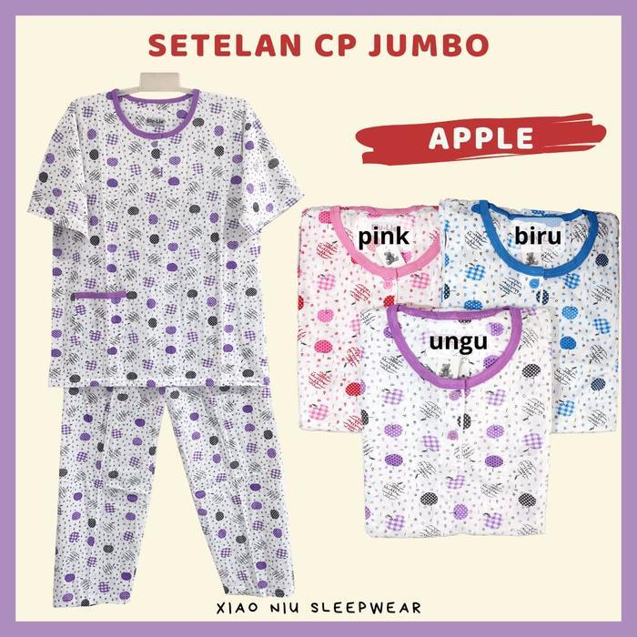 Setelan Baju Tidur Jumbo Siu Lie Celana Panjang / Piyama Wanita