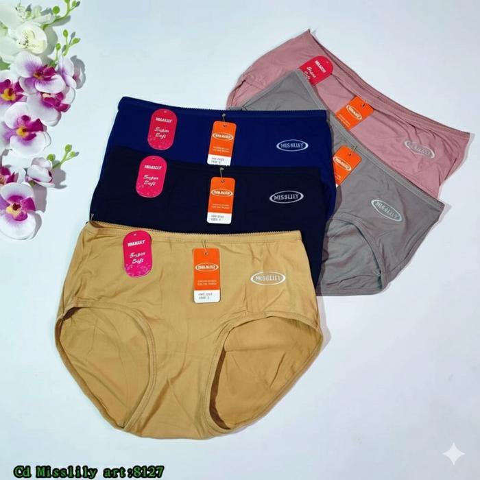 Cd Misslily art:8127-Celana Dalam Wanita Bahan Katun-Pakaian Dalam Perempuan